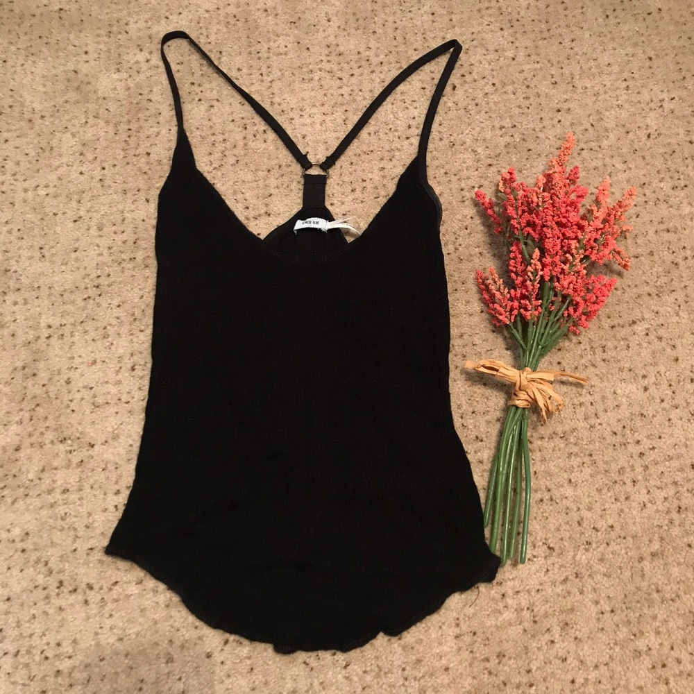 Urban Outfitters Black Cropped Tank